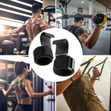 Maxbell 2x Weight Lifting Hooks Fitness Powerlifting Grips for Gym Powerlifts Liftups Black