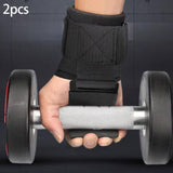 Maxbell 2x Weight Lifting Hooks Fitness Powerlifting Grips for Gym Powerlifts Liftups Black