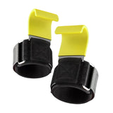 Maxbell 2x Weight Lifting Hooks Fitness Powerlifting Grips for Gym Powerlifts Liftups Yellow