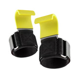 Maxbell 2x Weight Lifting Hooks Fitness Powerlifting Grips for Gym Powerlifts Liftups Yellow