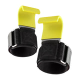 Maxbell 2x Weight Lifting Hooks Fitness Powerlifting Grips for Gym Powerlifts Liftups Yellow