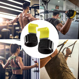 Maxbell 2x Weight Lifting Hooks Fitness Powerlifting Grips for Gym Powerlifts Liftups Yellow