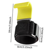 Maxbell 2x Weight Lifting Hooks Fitness Powerlifting Grips for Gym Powerlifts Liftups Yellow