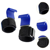 Maxbell 2x Weight Lifting Hooks Fitness Powerlifting Grips for Gym Powerlifts Liftups Blue