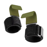 Maxbell 2x Weight Lifting Hooks Fitness Powerlifting Grips for Gym Powerlifts Liftups Green