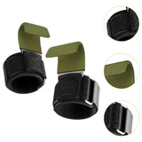 Maxbell 2x Weight Lifting Hooks Fitness Powerlifting Grips for Gym Powerlifts Liftups Green