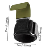 Maxbell 2x Weight Lifting Hooks Fitness Powerlifting Grips for Gym Powerlifts Liftups Green