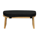 Maxbell Meditation Bench Soft Bamboo Kneeling Stool for Balcony Bedroom Tea Ceremony Black