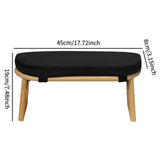Maxbell Meditation Bench Soft Bamboo Kneeling Stool for Balcony Bedroom Tea Ceremony Black