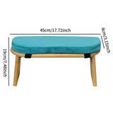 Maxbell Meditation Bench Soft Bamboo Kneeling Stool for Balcony Bedroom Tea Ceremony Blue