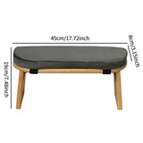 Maxbell Meditation Bench Soft Bamboo Kneeling Stool for Balcony Bedroom Tea Ceremony Dark Grey