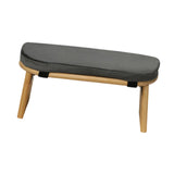 Maxbell Meditation Bench Soft Bamboo Kneeling Stool for Balcony Bedroom Tea Ceremony Dark Grey