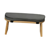 Maxbell Meditation Bench Soft Bamboo Kneeling Stool for Balcony Bedroom Tea Ceremony Dark Grey