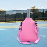 Maxbell Paddle Bag Pickleball Accessory Racket Sleeve for Sports Training Pink
