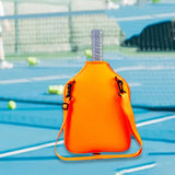 Maxbell Paddle Bag Pickleball Accessory Racket Sleeve for Sports Training Orange