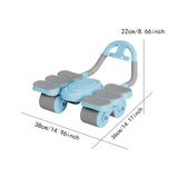 Maxbell Abdominal Roller Wheel for Men Women Fitness Equipment for Strength Training Blue