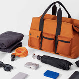 Maxbell Duffle Bag Lightweight Portable Multipurpose Gym Bag for Yoga Travel Workout Orange