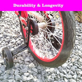 Maxbell Bicycle Training Wheels for Kids Bike Support Rear Wheels for Riding Outdoor Black