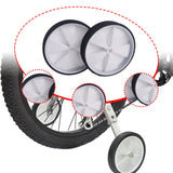 Maxbell Bicycle Training Wheels for Kids Bike Support Rear Wheels for Riding Outdoor White
