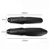 Maxbell 2Pcs Bike Mudguard Set Mudguard Fenders Set for Riding Traveling Mountain Bike black