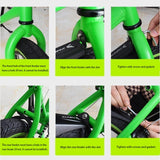 Maxbell 2Pcs Bike Mudguard Set Mudguard Fenders Set for Riding Traveling Mountain Bike black