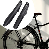 Maxbell 2Pcs Bike Mudguard Set Mudguard Fenders Set for Riding Traveling Mountain Bike black