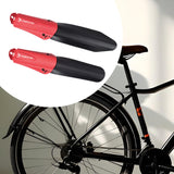 Maxbell 2Pcs Bike Mudguard Set Mudguard Fenders Set for Riding Traveling Mountain Bike red
