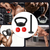 Maxbell Adjustable Kettlebell Handle Attachment Converter for Dumbbell to Kettlebell 1 Handle and 1 Bar