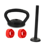 Maxbell Adjustable Kettlebell Handle Attachment Converter for Dumbbell to Kettlebell 1 Handle and 1 Bar
