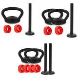Maxbell Adjustable Kettlebell Handle Attachment Converter for Dumbbell to Kettlebell 1 Handle and 1 Bar