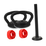Maxbell Adjustable Kettlebell Handle Attachment Converter for Dumbbell to Kettlebell 2 Handle and 1 Bar