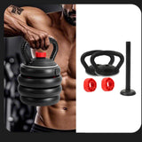 Maxbell Adjustable Kettlebell Handle Attachment Converter for Dumbbell to Kettlebell 2 Handle and 1 Bar
