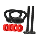Maxbell Adjustable Kettlebell Handle Attachment Converter for Dumbbell to Kettlebell 2 Handle and 2 Bar