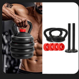 Maxbell Adjustable Kettlebell Handle Attachment Converter for Dumbbell to Kettlebell 2 Handle and 2 Bar