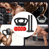 Maxbell Adjustable Kettlebell Handle Attachment Converter for Dumbbell to Kettlebell 2 Handle and 2 Bar