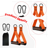 Maxbell 2 Pieces Exercise Handles for Cable Machine Pulleys Pilates Strength Trainer