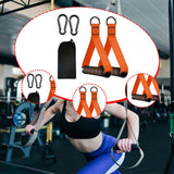 Maxbell 2 Pieces Exercise Handles for Cable Machine Pulleys Pilates Strength Trainer