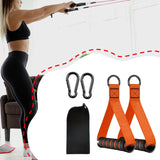 Maxbell 2 Pieces Exercise Handles for Cable Machine Pulleys Pilates Strength Trainer