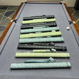Maxbell Billiard Stick Carrying Case 2 Holes Wear Resistant Portable Pool Stick Case Green