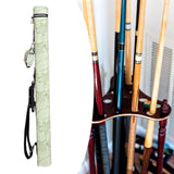 Maxbell Billiard Stick Carrying Case 2 Holes Wear Resistant Portable Pool Stick Case Green