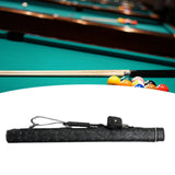 Maxbell Pool Stick Case 2 Holes Compact Portable Zipper Billiard Stick Carrying Case Black
