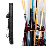 Maxbell Pool Stick Case 2 Holes Compact Portable Zipper Billiard Stick Carrying Case Black