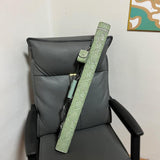 Maxbell Pool Stick Case 2 Holes Compact Portable Zipper Billiard Stick Carrying Case Green