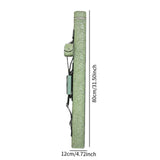 Maxbell Pool Stick Case 2 Holes Compact Portable Zipper Billiard Stick Carrying Case Green