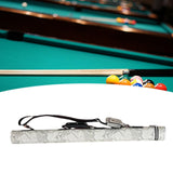 Maxbell Pool Stick Case 2 Holes Compact Portable Zipper Billiard Stick Carrying Case Grey
