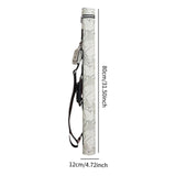 Maxbell Pool Stick Case 2 Holes Compact Portable Zipper Billiard Stick Carrying Case Grey