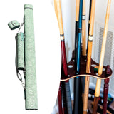 Maxbell Pool Stick Case 2 Holes Anti Scratch Heavy Duty Billiard Stick Carrying Case Blue