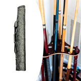Maxbell Pool Stick Case 4 Holes Portable Wear Resistant Billiard Stick Carrying Case Black