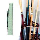 Maxbell Pool Stick Case 4 Holes Portable Wear Resistant Billiard Stick Carrying Case Blue