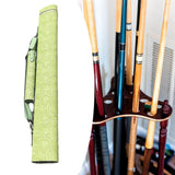 Maxbell Billiard Stick Carrying Case 4 Holes Lightweight with Zipper Pool Stick Case Green